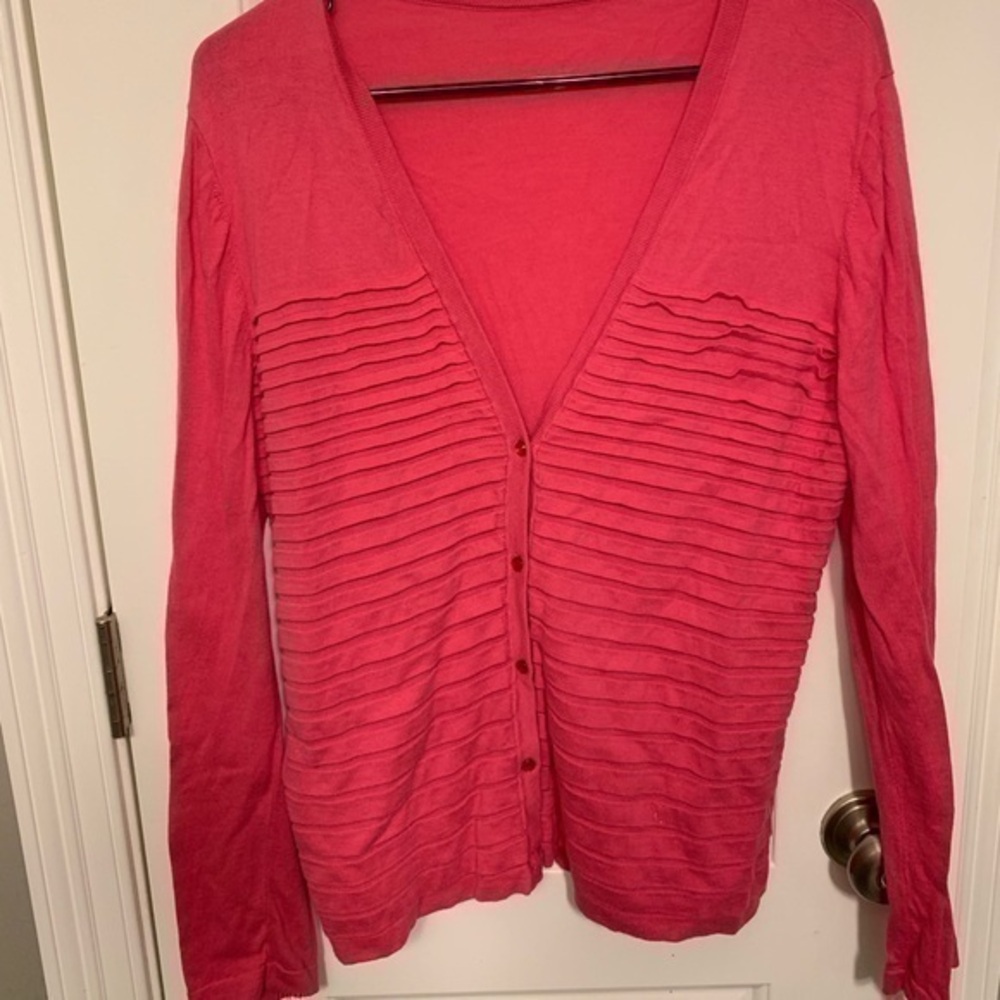 Pink cardigan